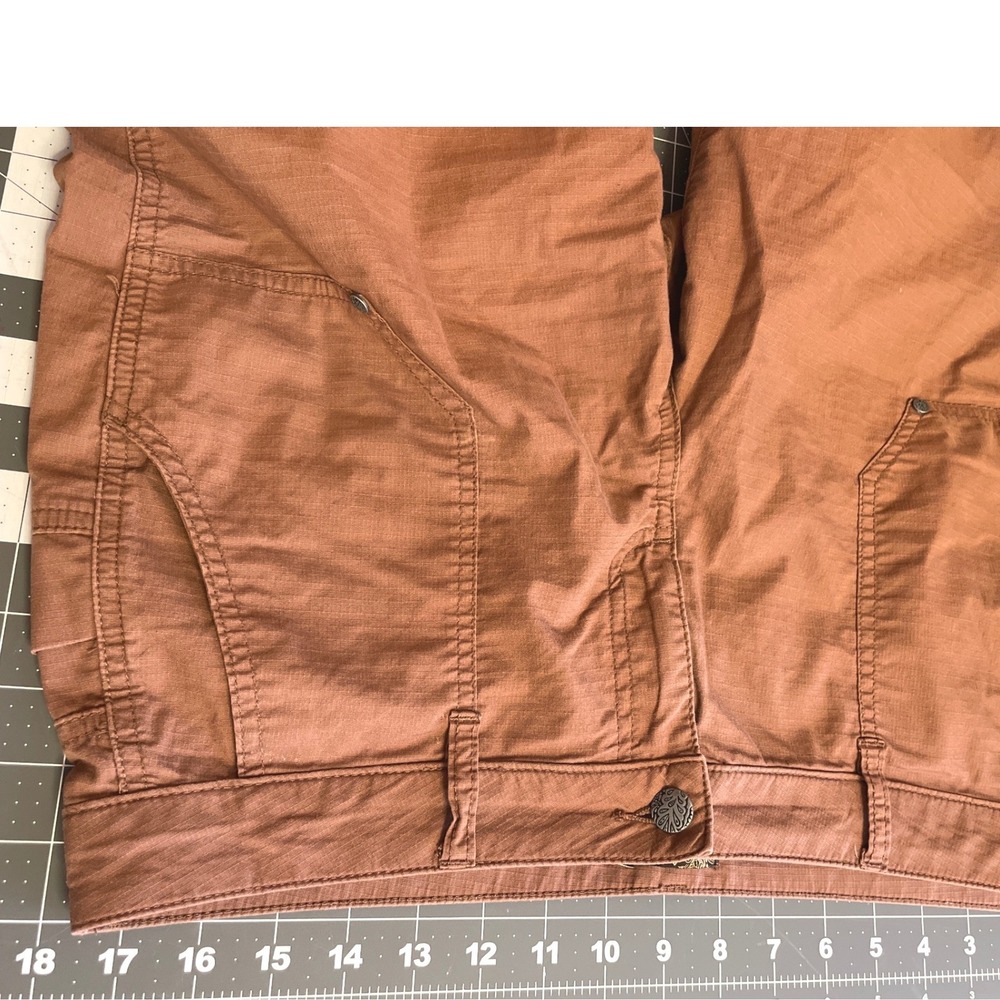 Prana Women Shorts Halle Bermuda Utility Hiking 10 Brown - Picture 6 of 9